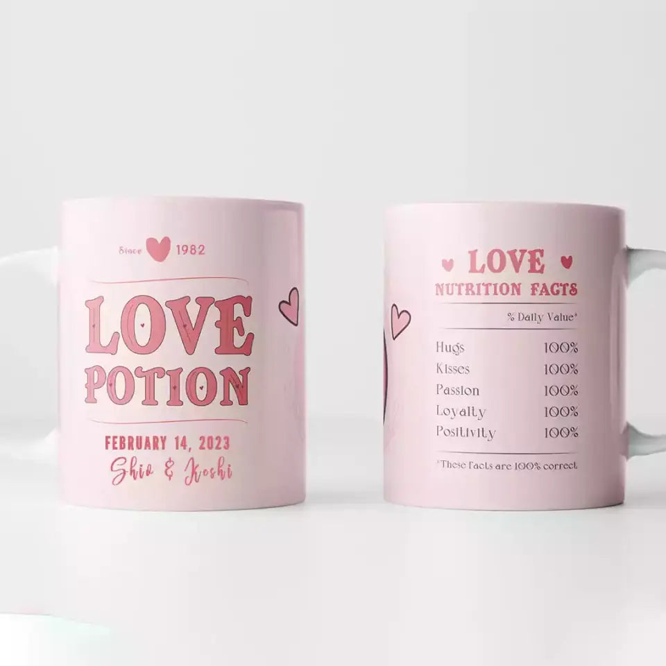Personalized Valentine's Day Gift Mug with Name 11oz